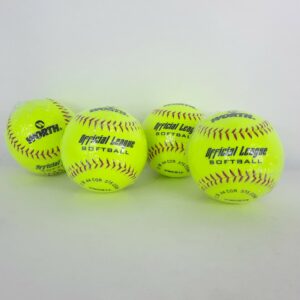 LOT DE 4 BALLES DE SOFTABLL YWCS12 - 12 " - RAWLINGS