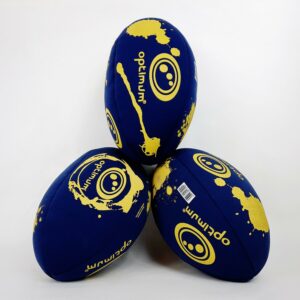 Lot de 3 Ballons de rugby en mousse Néoprène T3 - OPTIMUM