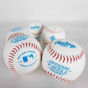 LOT DE 5 BALLES DE BASEBALL TVB - Rawlings