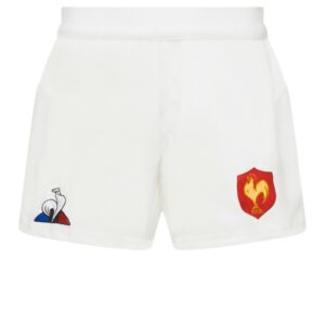 Short de Rugby Replique - XV de France - Blanc - Le Coq Sportif